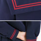 ティアラ 女子小学生 カシドス織り 赤2本ライン セーラー服 120cmA～130cmA (Tiara) (送料無料) (取寄せ)