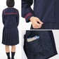 ティアラ 女子小学生 カシドス織り 赤2本ライン セーラー服 120cmA～130cmA (Tiara) (送料無料) (取寄せ)