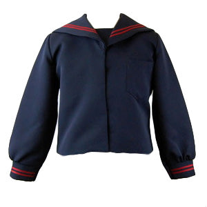 ティアラ 女子小学生 カシドス織り 赤2本ライン セーラー服 140cmA～165cmA Tiara (送料無料) (取寄せ)