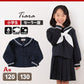 ティアラ 女子小学生 カシドス織り 白2本ライン セーラー服 120cmA～130cmA (Tiara) (送料無料) (取寄せ)