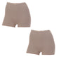 アツギ 一分丈ショーツ 綿 レディース 1分丈 ショーツ 深履き 2枚組 M～LL (下着 インナー パンツ フルウエスト ゆったり 締め付けない おへそすっぽり 女性 婦人 無地 シンプル 2枚セット) (在庫限り)
