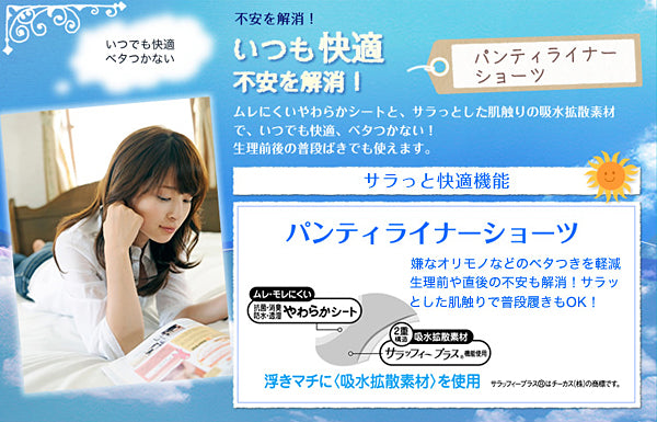 アツギ 1week 普通の日・昼用 カジュアルスタイル パンティーライナーショーツ M・L (ATSUGI 1ウィーク 婦人 レディース サニタリー ショーツ 生理用ショーツ兼用 パンティ 羽つきナプキン対応) (在庫限り)