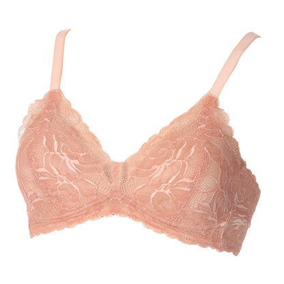 アツギ ノンワイヤーブラ ブラジャー 総レース M～LL レディース ひびきにくい モールドカップ 下着 女性 インナー おしゃれ ワイヤー無し ワイヤレス ブラ