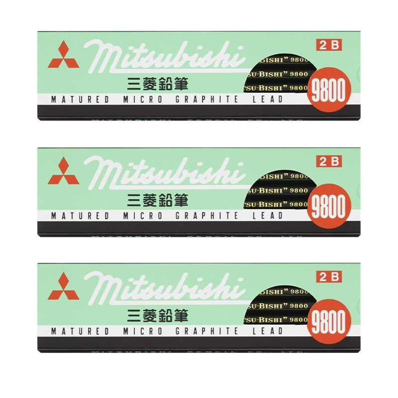 鉛筆 2B 六角軸 3ダース (12本入り×3) 三菱鉛筆 9800 事務用鉛筆 2B 書きやすい えんぴつ 学習用 小学生 入学準備 新入学 新学期 学校 宿題 ノート 書写 筆記具 筆記用具 文房具 デッサン スケッチ イラスト 子供 キッズ 学童用品 事務用品