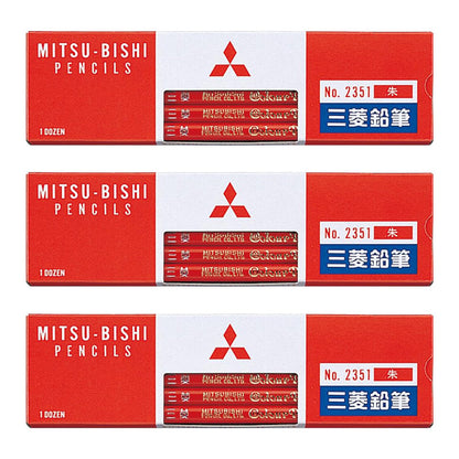 赤鉛筆 朱色 赤えんぴつ 丸軸 3ダース (12本入り×3) 三菱鉛筆 2351 丸つけ 丸付け 採点 添削 チェック 学習用 色鉛筆 丸軸 学用品 小学生 小学校 入学準備 新入学 新学期 学校 宿題 ノート プリント 文房具 筆記具 家庭学習 ストック 書きやすい