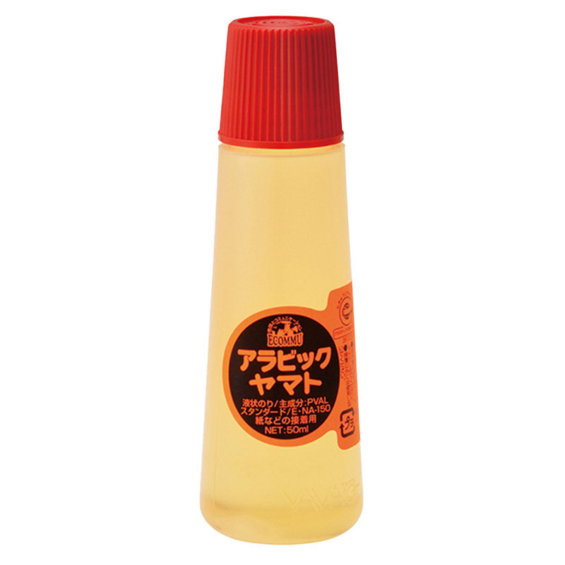 液状のり 液体のり 速乾 強力接着 アラビックヤマト ヤマト 50ml のり 糊 ノリ スポンジキャップ なめらか 塗りやすい 紙 工作 クラフト 学習用 小学生 小学校 入学準備 新入学 新学期 学用品 文房具 子供 学校 図工 宿題 自宅学習 事務用 オフィス