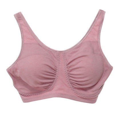 ナイトブラ 綿 ノンワイヤーブラ M～LL (夜用 ブラ ノンワイヤー レディース インナー 下着 ブラジャー コットン) (在庫限り)