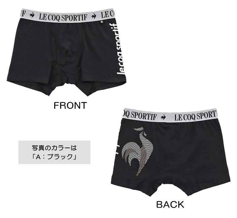ボクサーパンツ ボクサーブリーフ メンズ ルコック le coq sportif ブランド ボクサー 前あき M～5L 前開き 綿混 紳士 男性 下着 インナー 柄パンツ 総柄 大きいサイズ 3l 4l (在庫限り)