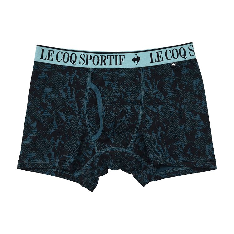ボクサーパンツ ボクサーブリーフ メンズ ルコック le coq sportif ブランド ボクサー 前あき M～5L 前開き 綿混 紳士 男性 下着 インナー 柄パンツ 総柄 大きいサイズ 3l 4l (在庫限り)