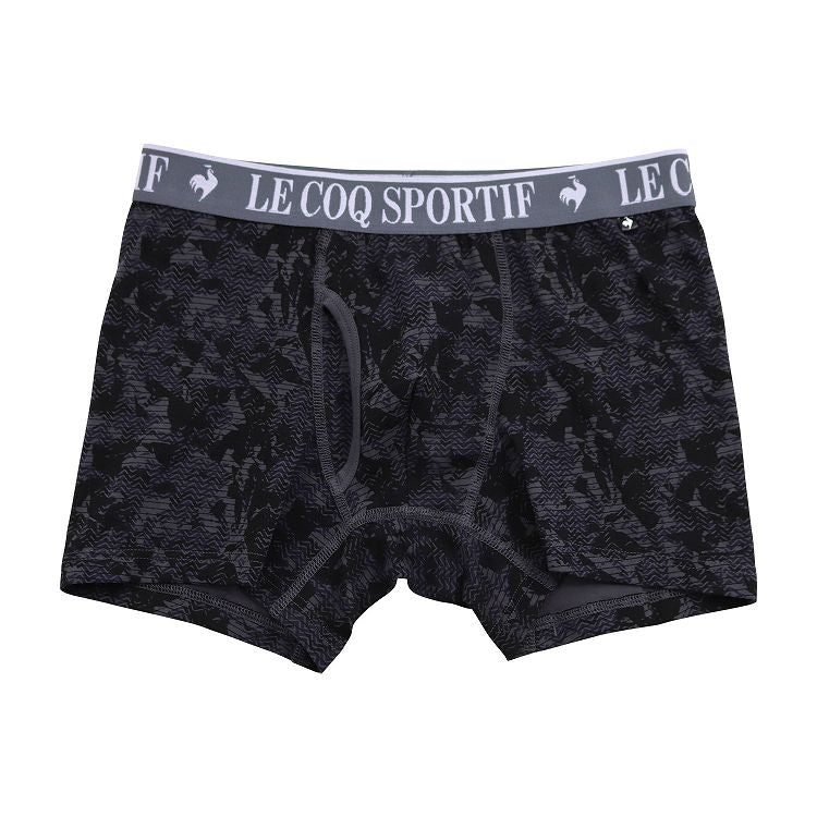 ボクサーパンツ ボクサーブリーフ メンズ ルコック le coq sportif ブランド ボクサー 前あき M～5L 前開き 綿混 紳士 男性 下着 インナー 柄パンツ 総柄 大きいサイズ 3l 4l (在庫限り)