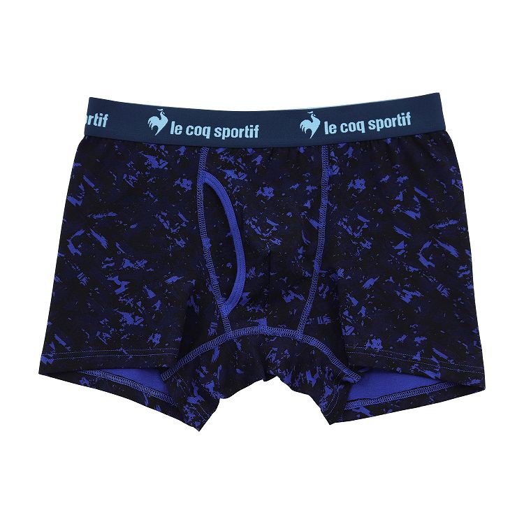 ボクサーパンツ ボクサーブリーフ メンズ ルコック le coq sportif ブランド ボクサー 前あき M～5L 前開き 綿混 紳士 男性 下着 インナー 柄パンツ 総柄 大きいサイズ 3l 4l (在庫限り)