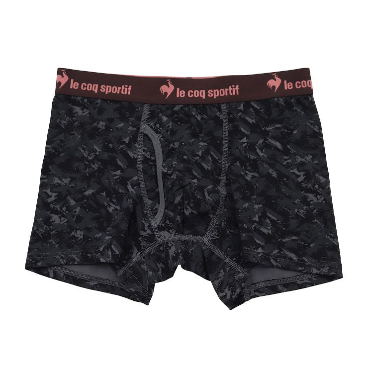 ボクサーパンツ ボクサーブリーフ メンズ ルコック le coq sportif ブランド ボクサー 前あき M～5L 前開き 綿混 紳士 男性 下着 インナー 柄パンツ 総柄 大きいサイズ 3l 4l (在庫限り)