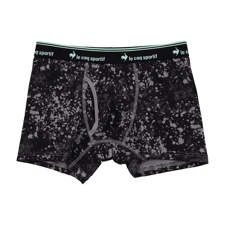 ボクサーパンツ ボクサーブリーフ メンズ ルコック le coq sportif ブランド ボクサー 前あき M～5L 前開き 綿混 紳士 男性 下着 インナー 柄パンツ 総柄 大きいサイズ 3l 4l (在庫限り)