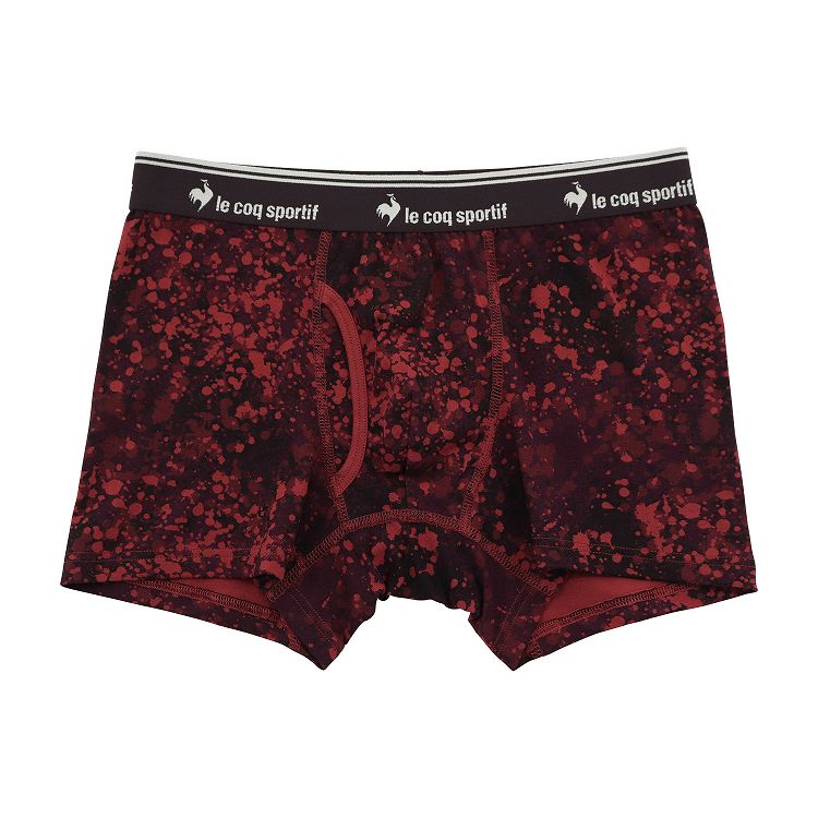 ボクサーパンツ ボクサーブリーフ メンズ ルコック le coq sportif ブランド ボクサー 前あき M～5L 前開き 綿混 紳士 男性 下着 インナー 柄パンツ 総柄 大きいサイズ 3l 4l (在庫限り)