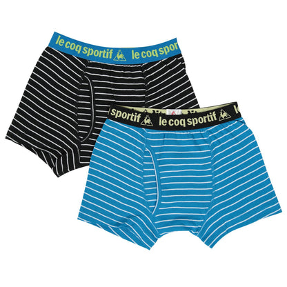le coq sportif 男児 前あきボクサーブリーフ 2枚組 130cm～170cm (子供 キッズ 男の子 ボーイズ メンズ 下着 インナー パンツ 前開き ルコックスポルティフ) (在庫限り)