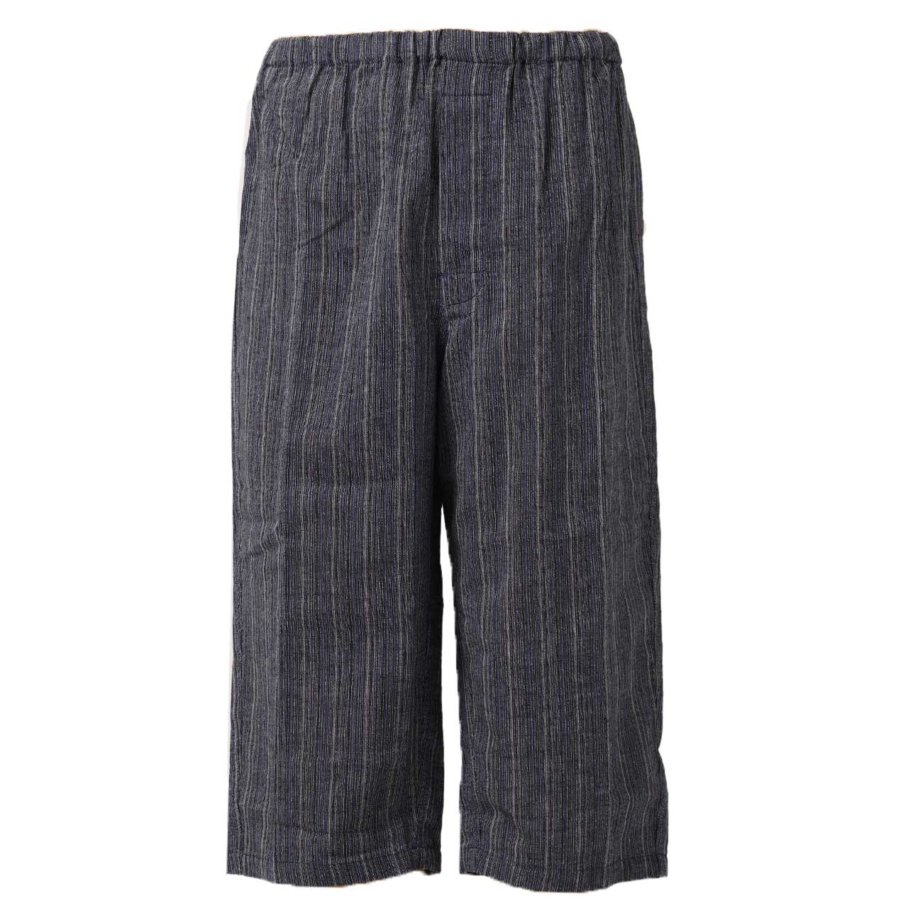 ステテコ メンズ 夏 綿 麻 7分丈 前あき M L LL 3L 4L ズボン下 ひざ下丈 すててこ 大きいサイズ 紳士 男性 インナー 肌着 楽兵衛 ルームウェア 麻混 涼しい 部屋着 通気性 ゆったり ボトムス パンツ ストライプ 無地 ステテコパンツ 父の日 プレゼント