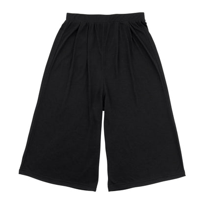 ルームパンツ レディース ガウチョ M～LL (ルームウェア 夏用 部屋着 ボトムス ワイドパンツ 7分丈 リラックス ステテコ かわいい オシャレ 涼しい おうち時間) (在庫限り)