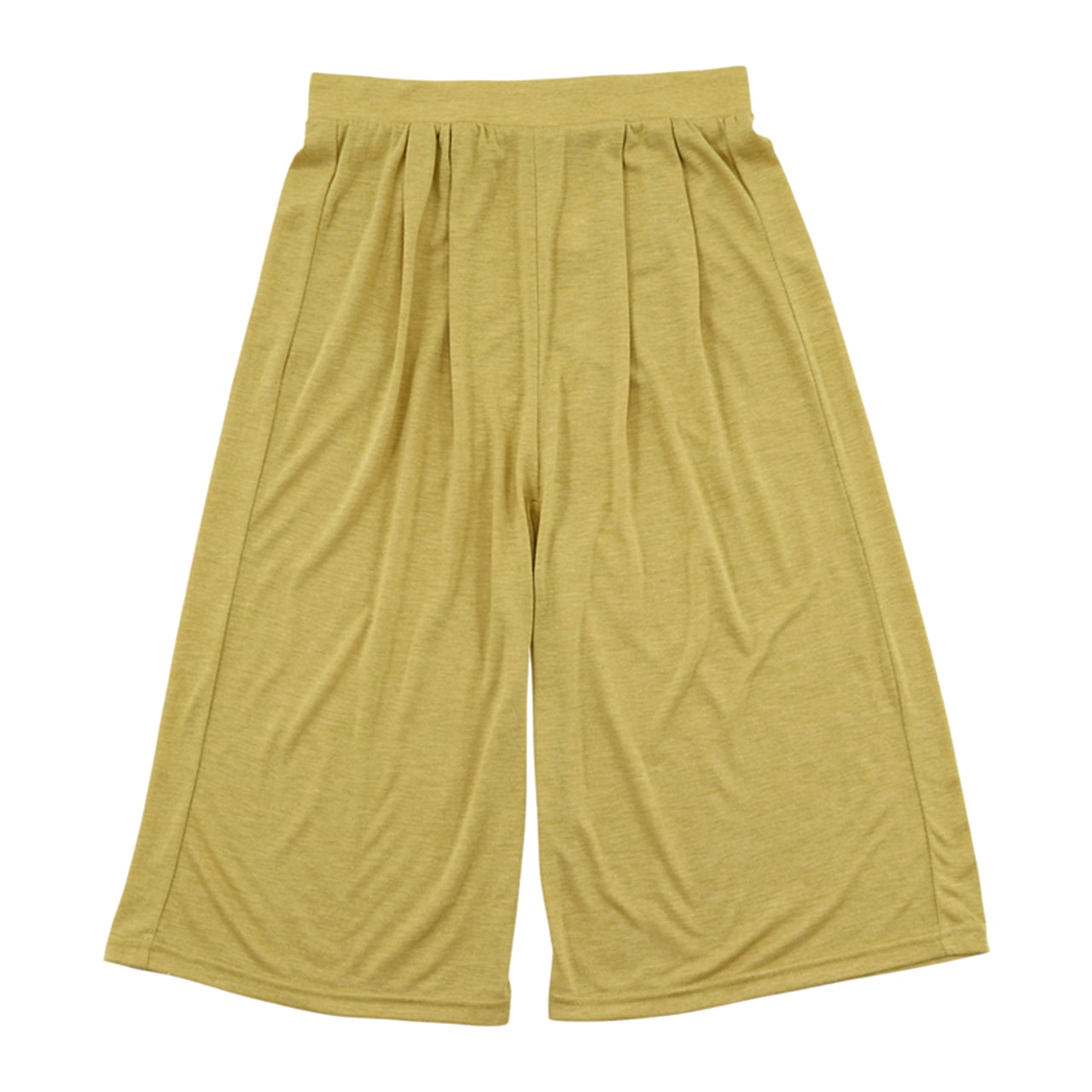 ルームパンツ レディース ガウチョ M～LL (ルームウェア 夏用 部屋着 ボトムス ワイドパンツ 7分丈 リラックス ステテコ かわいい オシャレ 涼しい おうち時間) (在庫限り)