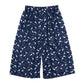 ルームパンツ レディース ガウチョ M～LL (ルームウェア 夏用 部屋着 ボトムス ワイドパンツ 7分丈 リラックス ステテコ かわいい オシャレ 涼しい おうち時間) (在庫限り)