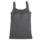ブラトップ タンクトップ カップ付き レース レディース M～LL (下着 カップ付 インナー ブラキャミ 綿100% ゆったり 締め付けない コットン) (在庫限り)