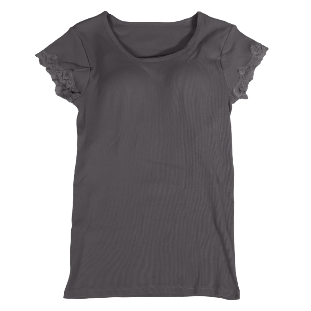 ブラトップ 半袖 カップ付 tシャツ 綿100 インナー レディース M～LL (カップ付き 半袖インナー Tシャツ フレンチ袖 下着 締め付けない ひびきにくい) (在庫限り)