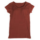 ブラトップ 半袖 カップ付 tシャツ 綿100 インナー レディース M～LL (カップ付き 半袖インナー Tシャツ フレンチ袖 下着 締め付けない ひびきにくい) (在庫限り)