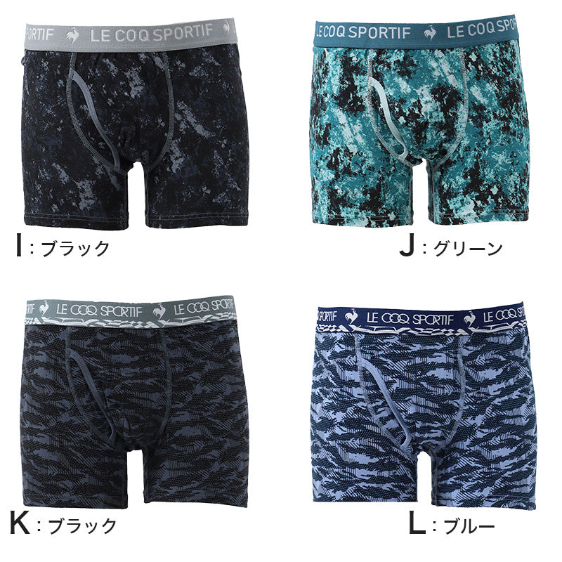 ボクサーパンツ メンズ 前開き ルコック M L LL 3L 4L 5L 大きいサイズ 下着 ボクサーブリーフ ボクサー le coq sportif ルコックスポルティフ 綿 綿混 コットン 肌着 男性 紳士 インナー パンツ アンダーウェア ストレッチ アウトゴム 柄 普段使い