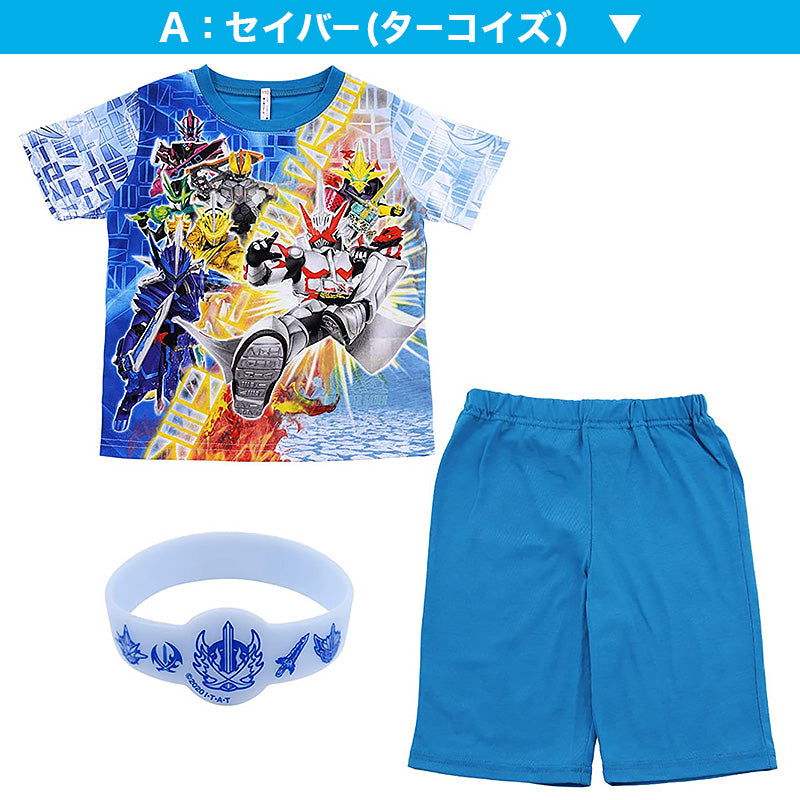 仮面ライダーセイバー パジャマ 半袖 光る 100cm～130cm (110cm 120cm 男児 入園祝い 入園準備 光るパジャマ) (在庫限り)