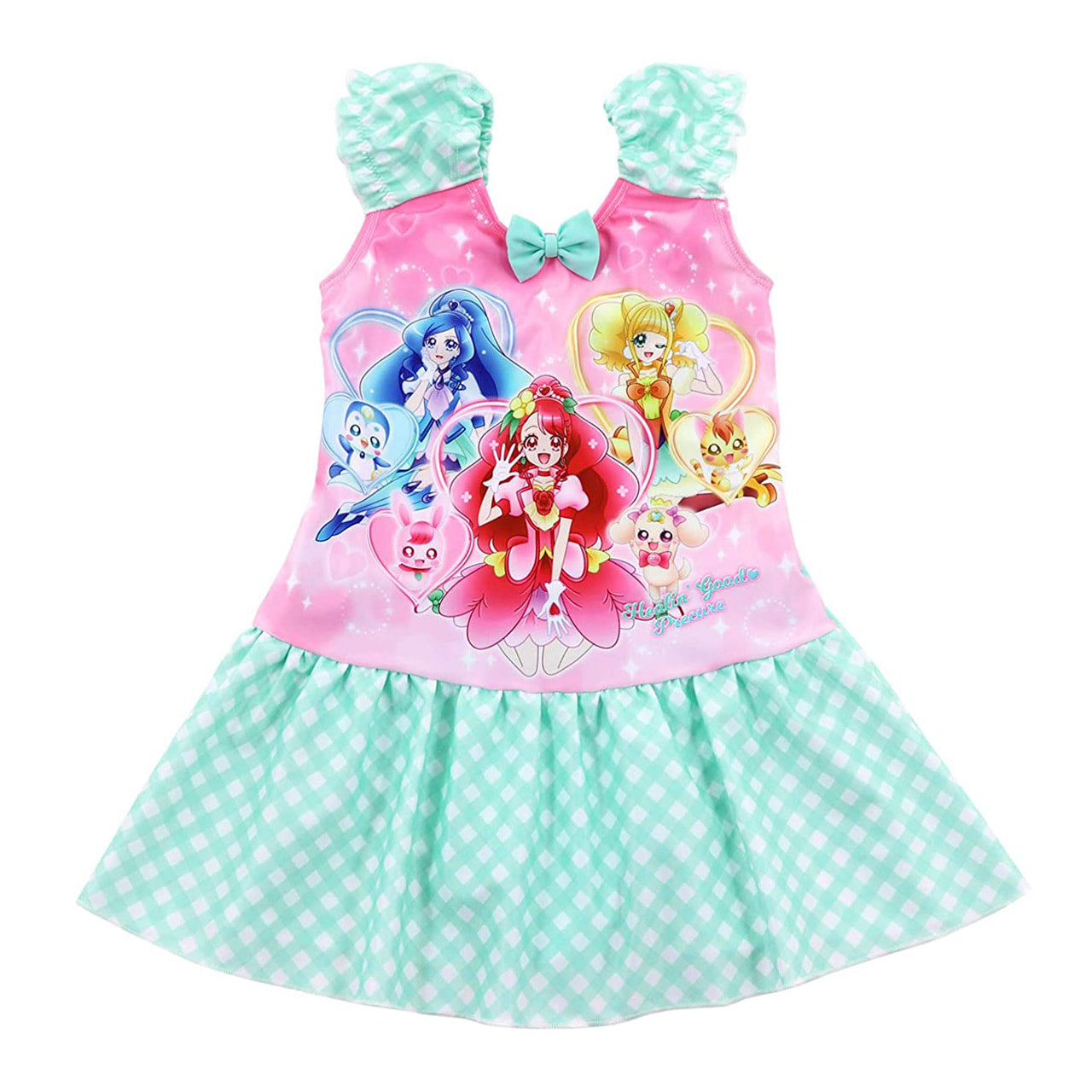 水着 プリキュア 女児 ワンピース 100cm～120cm (女子 キャラクター プール 海 海水浴 水泳用品 100 110 120) (在庫限り)