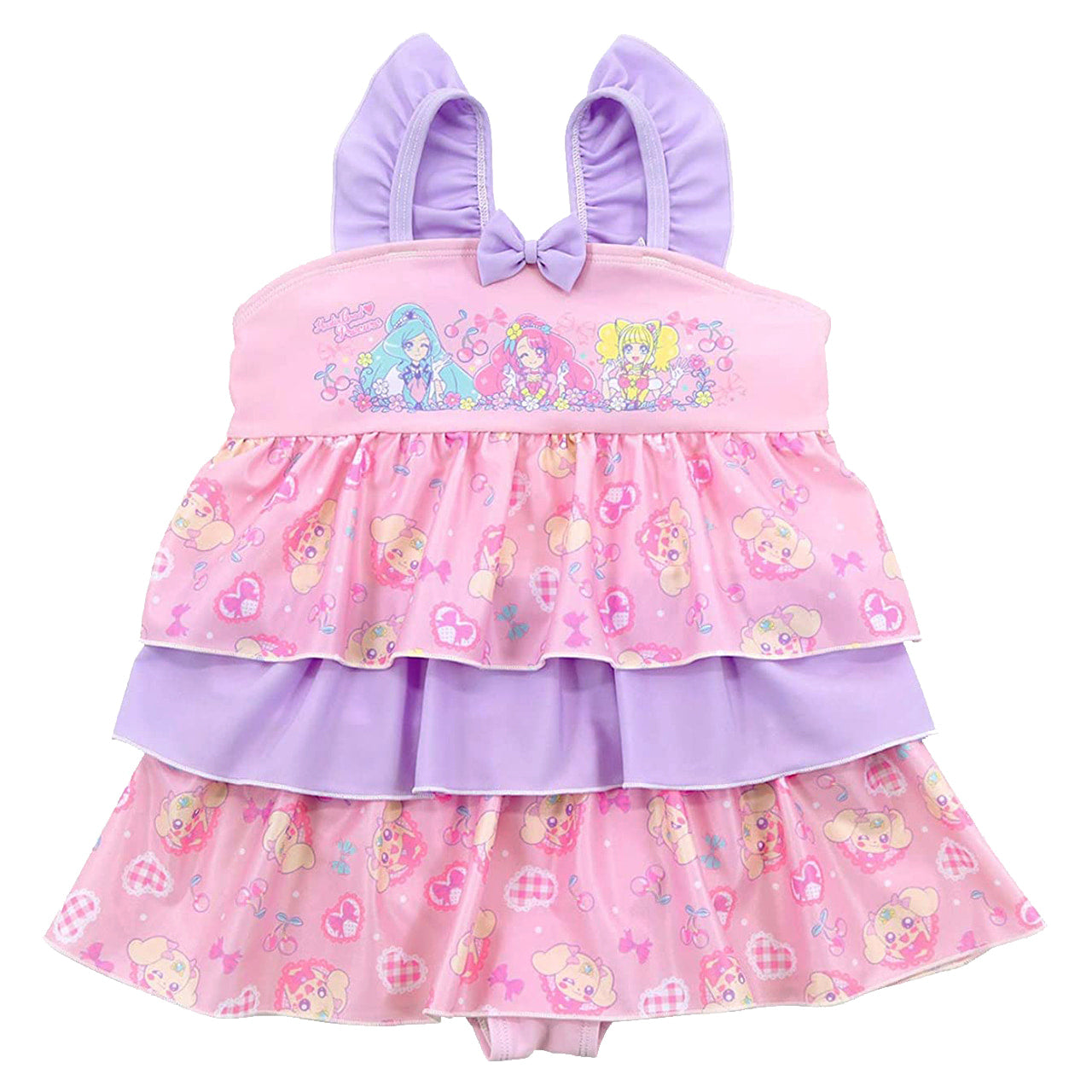 水着 プリキュア 女児 ワンピース 100cm～120cm (女子 キャラクター プール 海 海水浴 水泳用品 100 110 120) (在庫限り)