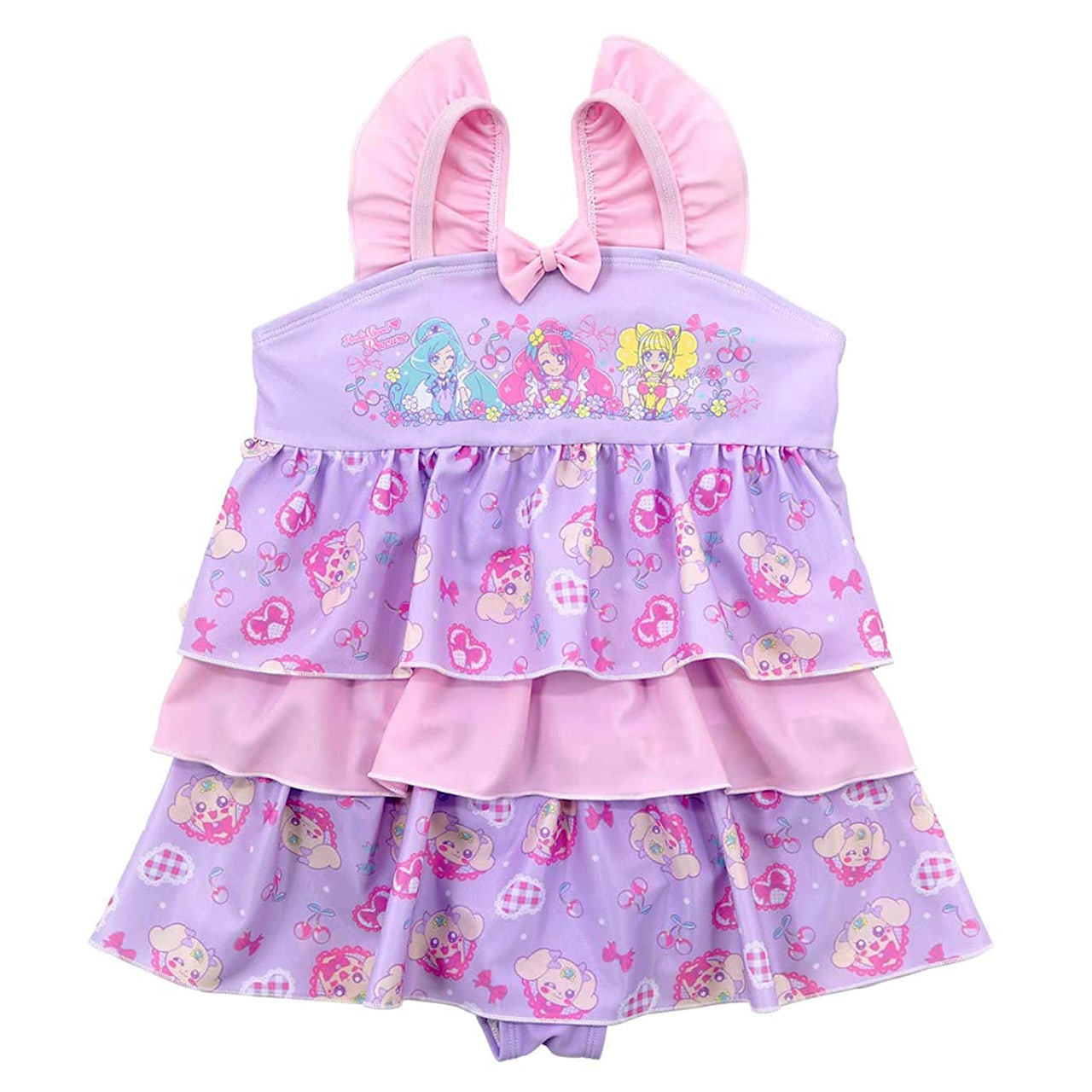 水着 プリキュア 女児 ワンピース 100cm～120cm (女子 キャラクター プール 海 海水浴 水泳用品 100 110 120) (在庫限り)