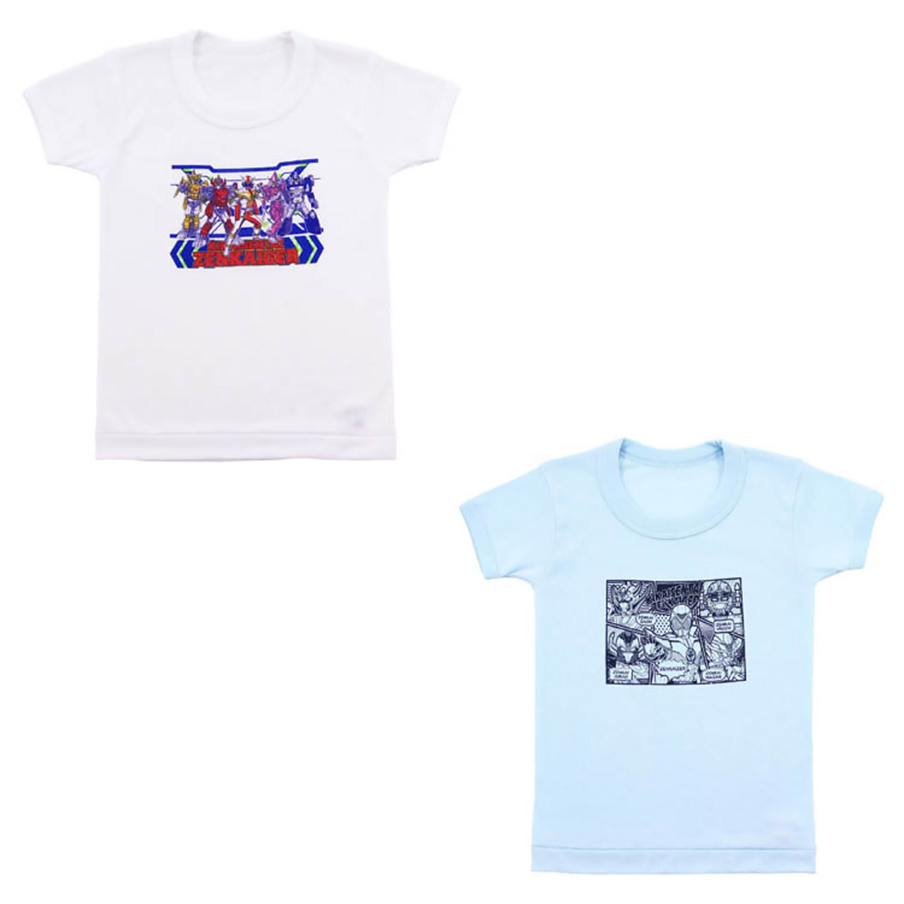 ゼンカイジャー tシャツ 半袖 キッズ 男の子 インナー 2枚組 100cm～120cm (子供 肌着 下着 男児 子供服 100 110 120 戦隊 ヒーロー) (在庫限り)