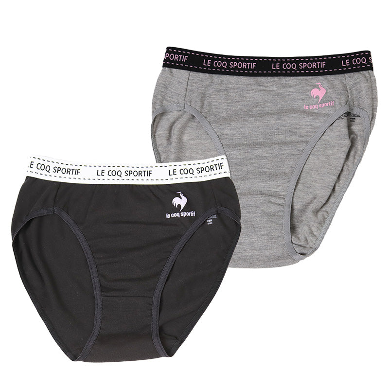 ショーツ 女子 ジュニア スポーツ 運動 2枚組 140 150 160 165cm 綿混 下着 パンティー インナー パンツ ジュニアインナー 機能性インナー 肌着 グレー 黒 ネイビー 二枚組