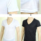 メンズ 半袖V首Tシャツ 深め 天竺 ナノイオン M～LL (深いVネック インナー 紳士肌着 男 アンダーウェア) (在庫限り)