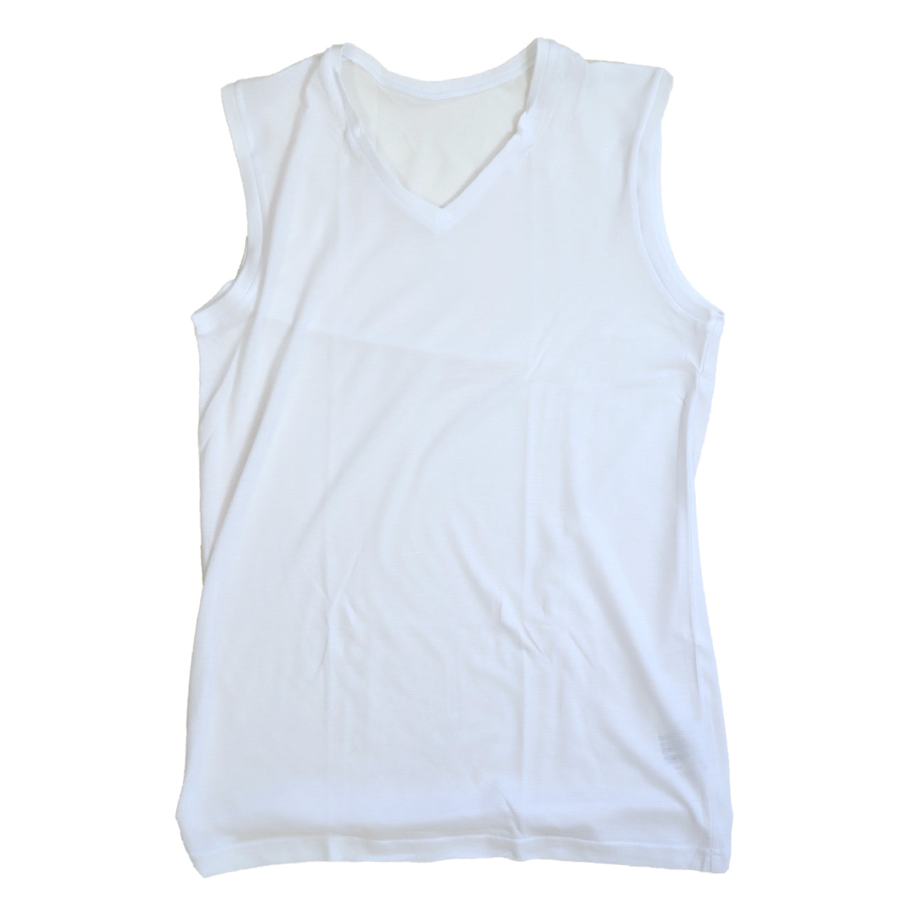 メンズ V首サーフシャツ スリーブレスシャツ 天竺 ナノイオン　 M～LL (Vネック インナー 紳士肌着 男 アンダーウェア) (在庫限り)