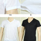 メンズ 半袖V首Tシャツ 鹿の子 カノコ ナノイオン M～LL (インナー 紳士肌着 男 アンダーウェア) (在庫限り)