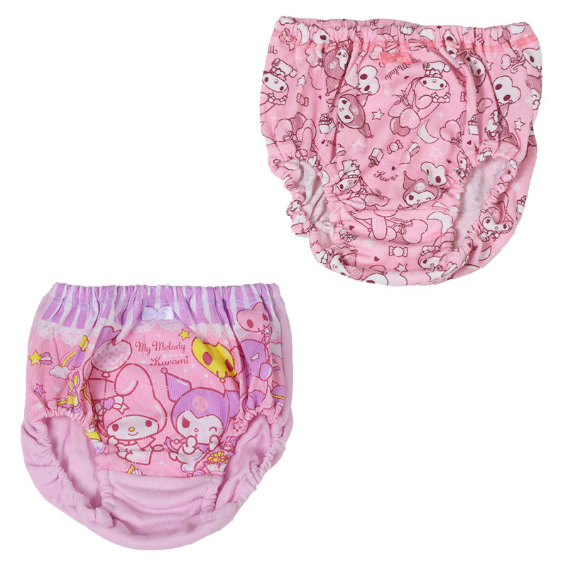 サンリオ 女児ショーツ 2枚組 マイメロ クロミ 100 110 120 130cm キッズ 子供 女児ショーツ 女の子 パンツ キャラクター 下着 肌着 入園 まとめ買い 2P 綿 コットン cotton 大人気 人気キャラクター マイメロディー クロミちゃん サンリオキャラクターズ sanrio