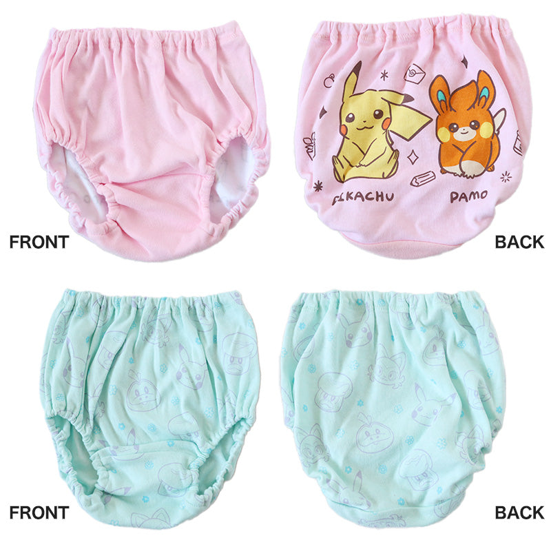 ポケモン 女児ショーツ キッズ ショーツ ピカチュウ ポケットモンスター 2枚組 110cm～130cm 女の子 パンツ 下着 子供 パモ 子ども キャラクター インナー 肌着 入園