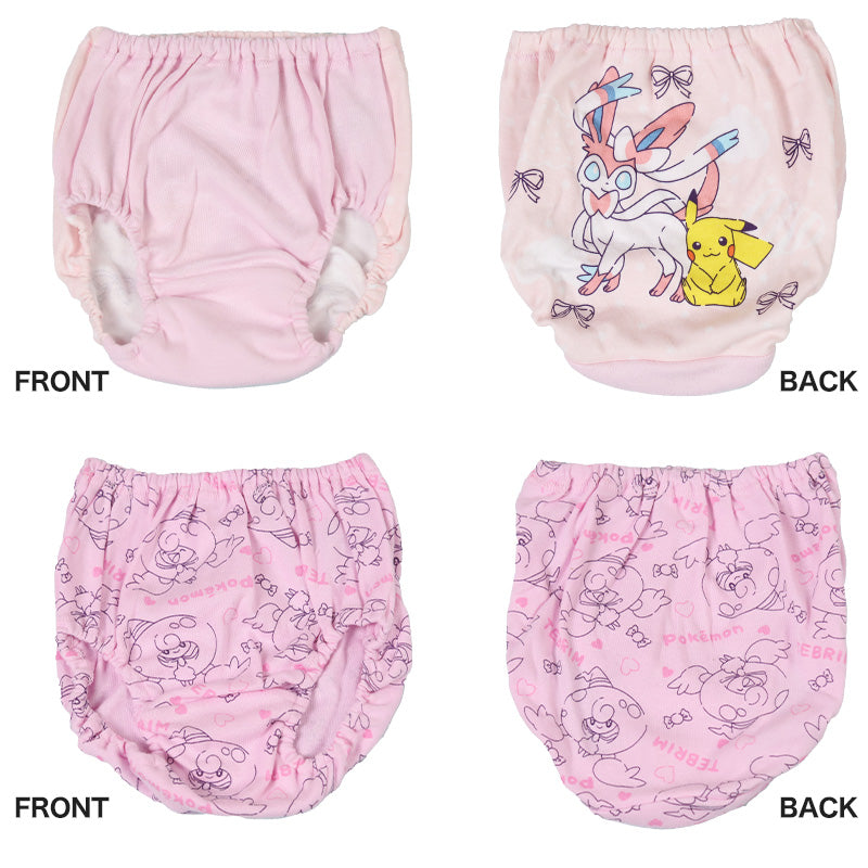 ポケモン 女児ショーツ キッズ ショーツ ピカチュウ ポケットモンスター 2枚組 110 120 130 cm 女の子 パンツ 下着 子供 子ども キャラクター インナー 肌着 入園 ニンフィア