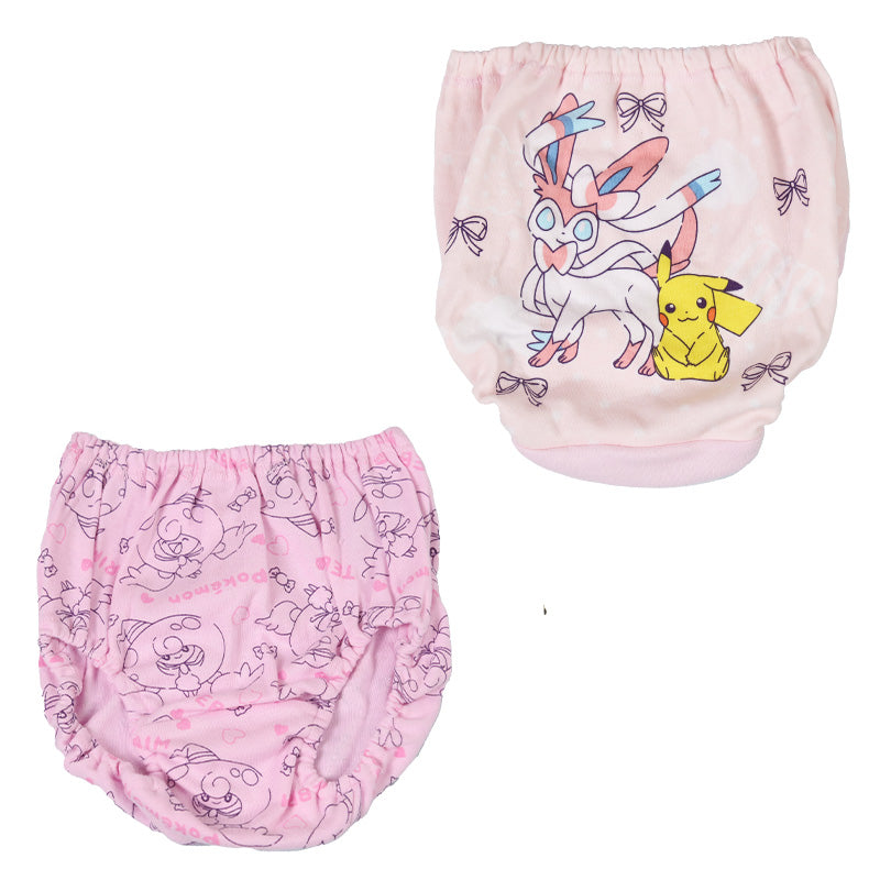 ポケモン 女児ショーツ キッズ ショーツ ピカチュウ ポケットモンスター 2枚組 110 120 130 cm 女の子 パンツ 下着 子供 子ども キャラクター インナー 肌着 入園 ニンフィア