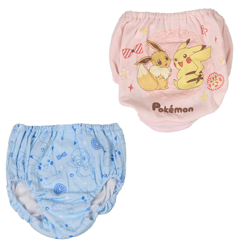 ポケモン 女児ショーツ キッズ ショーツ ピカチュウ ポケットモンスター 2枚組 110 120 130 cm 女の子 パンツ 下着 子供 子ども キャラクター インナー 肌着 入園 ニンフィア