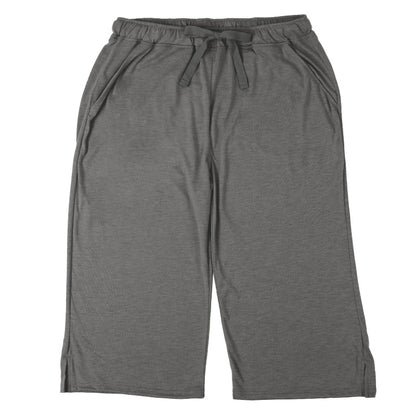 婦人 接触冷感ステテコ 7分丈 ポケット付き 生活の木 M L LL ルームウェア パンツ ボトム 夏用 部屋着 ルームウエア 薄手 パジャマ ズボン ボトムス ワイドパンツ リラックス オシャレ 涼しい おうち時間 グレー ブラック