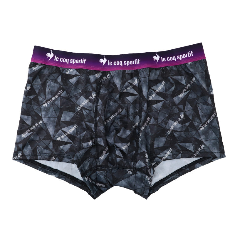 ボクサーパンツ メンズ le coq sportif 前とじ ボクサーブリーフ ブランド ルコック M L LL 下着 ドライ 速乾 柄 肌着 男性 インナー パンツ ルコックスポルティフ 紳士 前閉じ