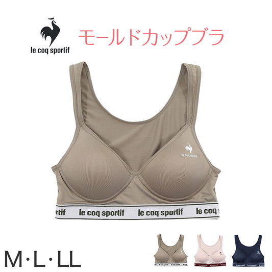 レディース スポーツブラ ハーフトップ ノンワイヤーブラ ブラジャー M～LL (スポブラ ルコック 運動 ダンス 下着 インナー ランニング)
