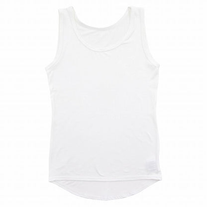 レディース 肌着 タンクトップ ノースリーブ 無地 丸首 両起毛 後ろ丈長め M～3L (裏起毛 あったかインナー 起毛 暖かい カットソー トップス 防寒 冷えとり 冬 アンダーウェア 肌着 M L LL 3L) (在庫限り)