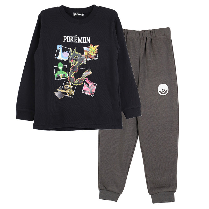 ポケモン パジャマ キッズ 長袖 男の子 裏起毛 上下セット 110 120 130 140 cm 子供 子ども もこもこ 秋 秋冬 冬用 子供服 長ズボン ぽけもん 寝間着 男児用 お泊り保育 冬 秋 ギフト プレゼント