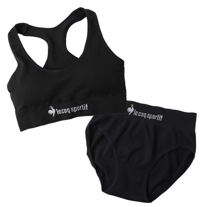 スポーツブラ ジュニアブラ セット ジュニア キッズ スポブラ 中学生 小学生 下着 上下セット 150 160 165 cm ハーフトップ ショーツ ルコック ブランド 子供 下着 ブラジャー 女の子 女子 ノンワイヤーブラ スポーツブラジャー ドライ 下着 学校 シンプル