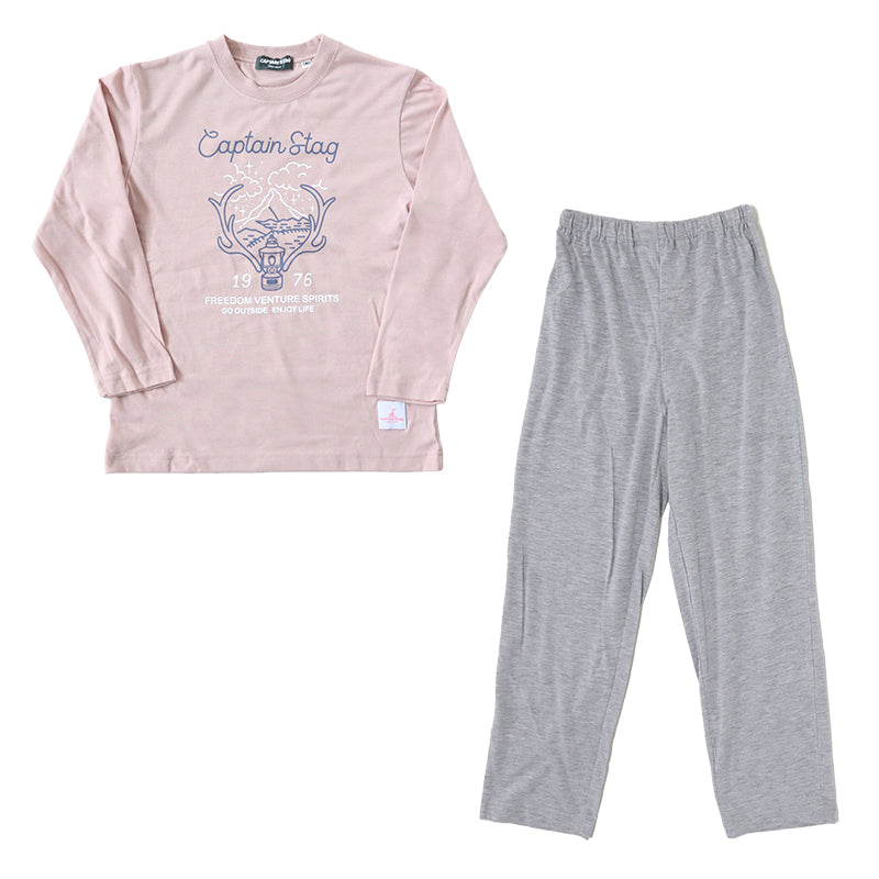 女の子 キッズ パジャマ 長袖 春 秋 防虫 ルームウェア 上下セット 120cm～140cm 子供 子ども こども 140 130 120 小学生 子供服 部屋着 ジュニア シンプル ブランド パジャマ上下 (在庫限り)