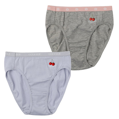 ジュニア ショーツ 女の子 女児 2枚組 キッズ インナー パンツ ガールズ 下着 140 150 160 165 cm 綿混 ストレッチ シンプル 通学 部活 小学生 中学生 無地 セット 女児 子供用 2P