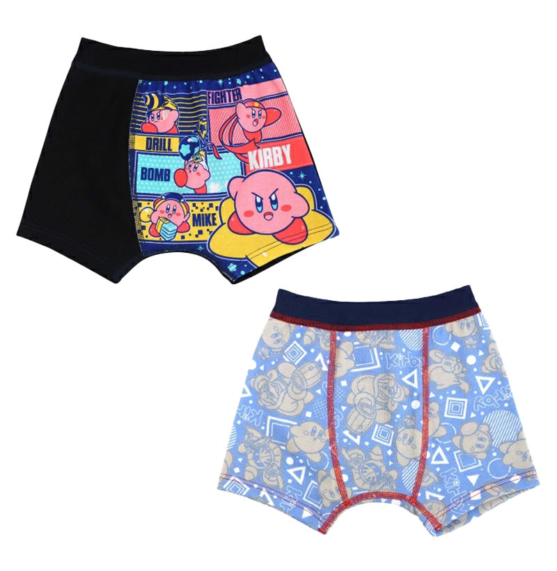 星のカービィ ボクサーパンツ キッズ 子供 グッズ カービィ ボクサーブリーフ 男児 2枚組 100cm～130cm 男の子 下着 パンツ 綿 メタナイト インナー プレゼント 100 110 120 130